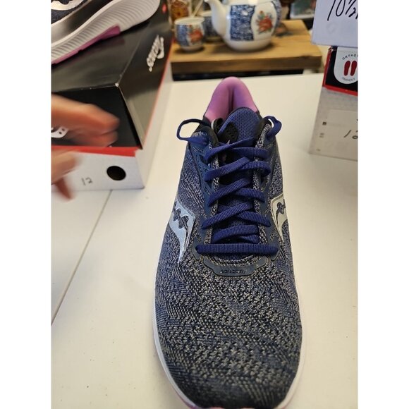 Saucony Echelon 9 Womens Size 10.5 W BLUE Purple Running Sneaker S10766-33 New - Picture 2 of 7